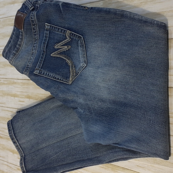 Maurices Denim - Maurices Curvy Straight Leg Blue Jeans Size 20 Short